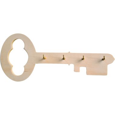 Porte clés 4 crochets en bois