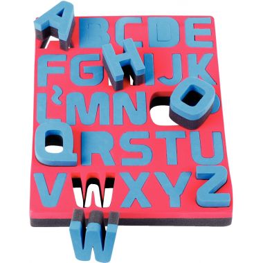 Lot de 26 maxi pochoirs éponges 2 densités. les 26 lettres de l'alphabet en majuscule