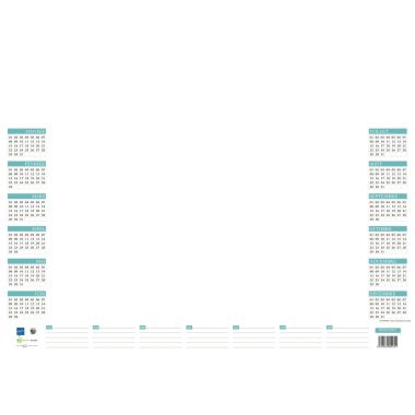 Sous-main 38,5x54cm perpétuel 25 feuilles
