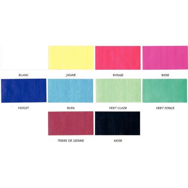 Boîte de 10 flacons de 250 ml de peinture acrylique métallique. 10 assortis