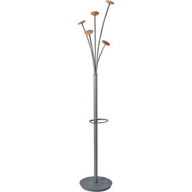 Portemanteau Festival gris métal et bois