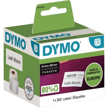 Dymo - Rouleau e 300 étiquettes badge 89 x 41mm - S0722560