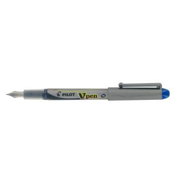 Stylo plume jetable V-Pen bleu