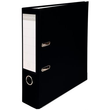 Exacompta - Classeur à levier pour format A4, dos 8 cm, noir - 918401B