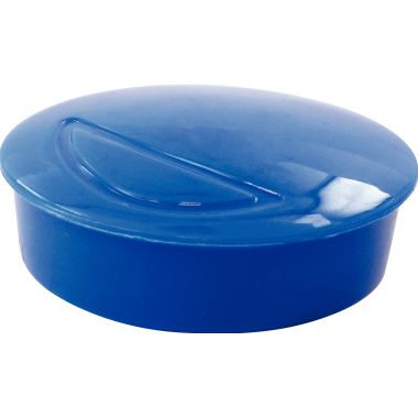 Blister de 4 aimants magnétiques, diamètre 32 mm , coloris Bleu