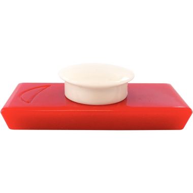 Blister de 2 aimants magnétiques, 23x50 mm, coloris rouge