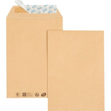 GPV - Paquet de 25 pochettes kraft 260x330mm 90g bande siliconée - 39302
