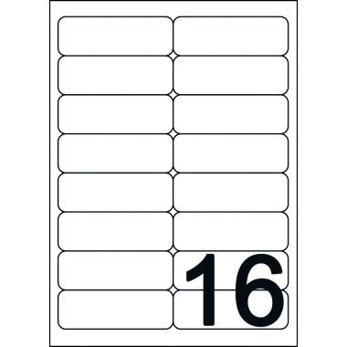 Boîte de 1600 étiquettes multi-usages blanches 99,1x33,9mm