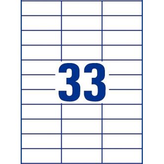 Boîte de 3300 étiquettes multi-usages blanches 70x27mm