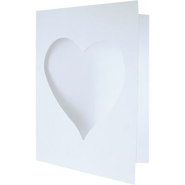 Lot de 10 cartes photo cœur en carton
