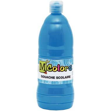 Flacon de 1 L de gouache liquide coloris cyan
