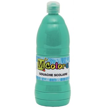 Flacon de 1 L de gouache liquide coloris vert émeraude