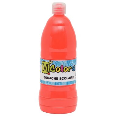 Flacon de 1 L de gouache liquide coloris vermillon