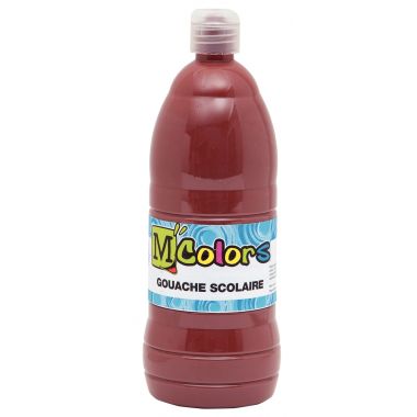 Flacon de 1 L de gouache liquide coloris marron
