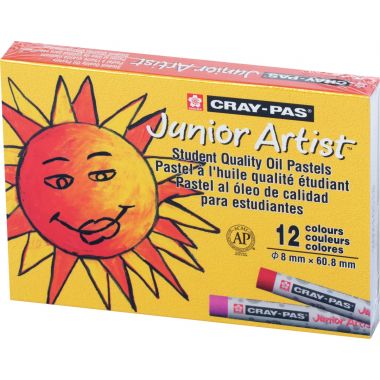 Boîte de 12 pastels à l'huile Cray-Pas assorties