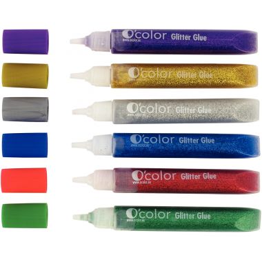 Blister de 6 tubes gel de 10ml paillettée assorties