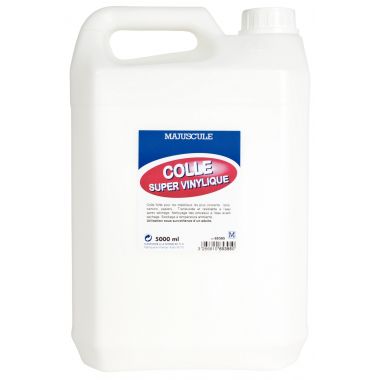Bidon de colle 5L super vinylique Majuscule