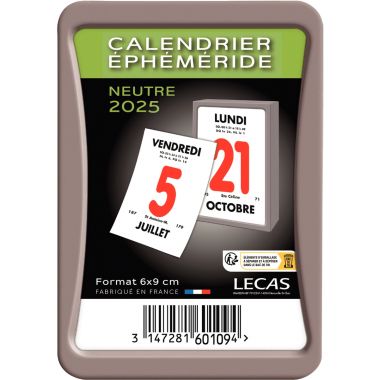 Bloc éphémeride neutre