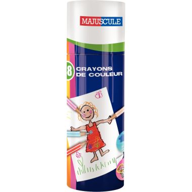 Pot de 48 crayons de couleur Majuscule assortis