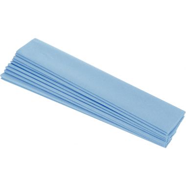Paquet de 10 feuilles crépon ordinaire 200x50 cm  bleu clair