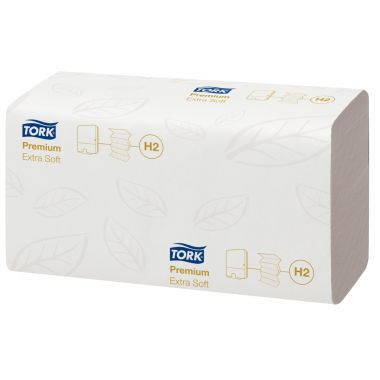 Carton de 2100 essuie-mains H2 pliage M blanc