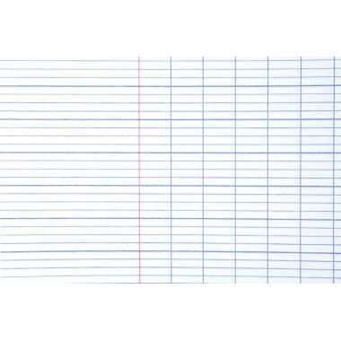 Piqûre 96 pages MAJUSCULE, format A4, papier blanc 90g, seyès, couverture polypropylène bleu