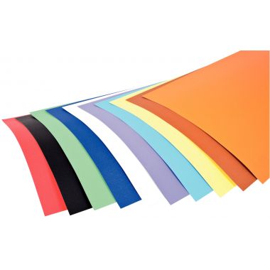 Paquet de 100 feuilles de carton couleur, 340 grammes, format : 29 x 42 cm