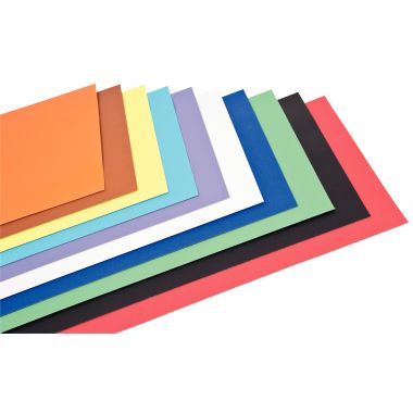 Paquet de 100 feuilles de carton couleur, 340 grammes, format : 29 x 42 cm