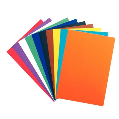 Paquet de 100 feuilles de carton couleur, 340 grammes, format : 29 x 42 cm
