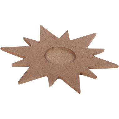 Lot de 10 supports forme étoile pour bougie