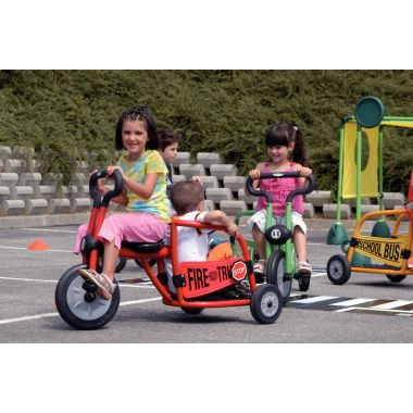 Tricycle 4/6 ans pompier rouge