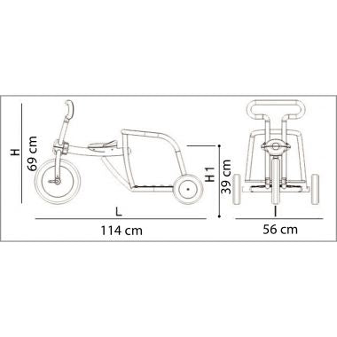 Tricycle 4/6 ans pompier rouge