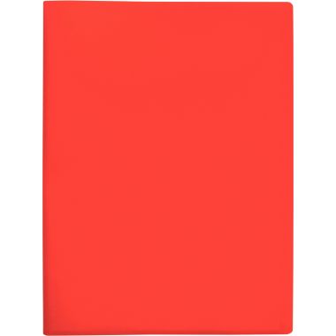 Protège-documents couverture souple en polypropylène 100 vues, rouge