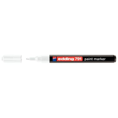 Marqueur peinture permanent E791 pointe ogive blanc