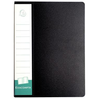Protège-documents UP-LINE 80 vues, couverture en polypropylène rigide noir