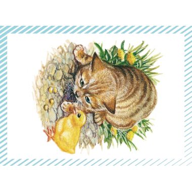 Boite de 100 images Petits chats et petits chiens