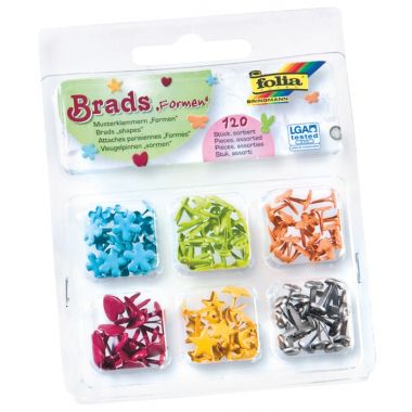 Boîte de 120 attaches parisiennes 10mm assorties