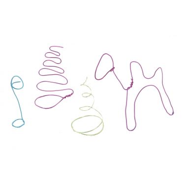 Lot de 12 fils alu, 2mmx5m, 12 coloris assortis