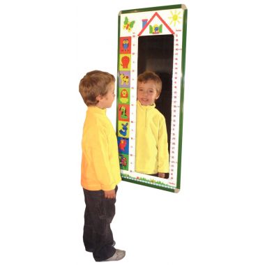 Toise miroir 48x103cm cadre en aluminium