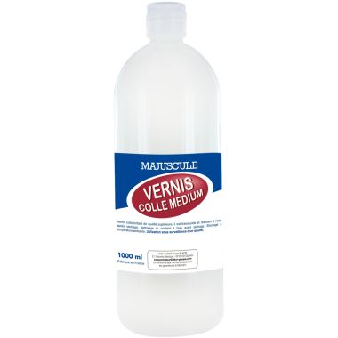 Flacon 1L de vernis colle Majuscule