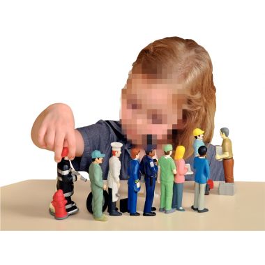 Lot de 11 personnages les métiers
