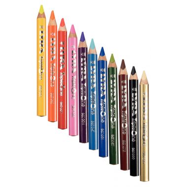 Pot de 36 crayons de couleur Triple one assortis