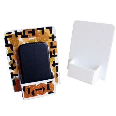 Lot de 10 porte-téléphone en carton blanc