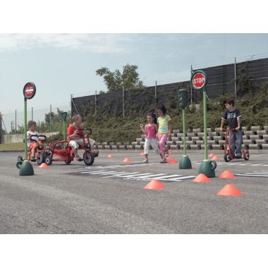 Lot de 4 Feux tricolores Hauteur 1,20M
