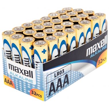 Maxell - Paquet de 32 piles alcaline LR03 AAA