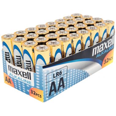 Maxell - Paquet de 32 piles Alcaline LR06 AA