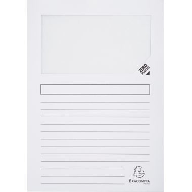 Paquet de 100 pochettes coin papier FOREVER 130g, blanc