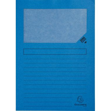 Paquet de 100 pochettes coin papier FOREVER 130g, bleu vif
