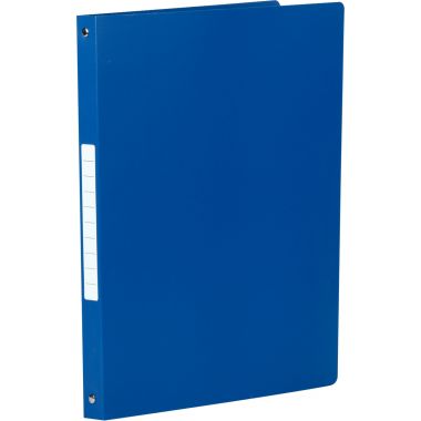 Classeur 4 anneaux en polypropylène opaque, format A4, dos 2,5 cm, bleu
