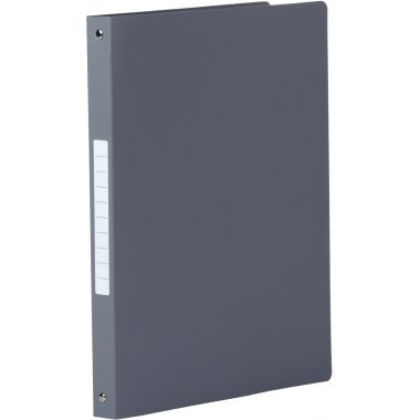 Classeur 4 anneaux en polypropylène opaque, format A4, dos 2,5 cm, gris
